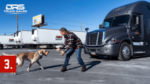 good health pets and semi truck driver